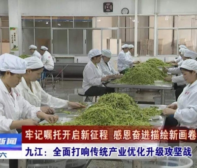 【九江新聞頭條】用三年時間基本完成傳統(tǒng)企業(yè)優(yōu)化升級 構建九江更具競爭力的現(xiàn)代產(chǎn)業(yè)體系